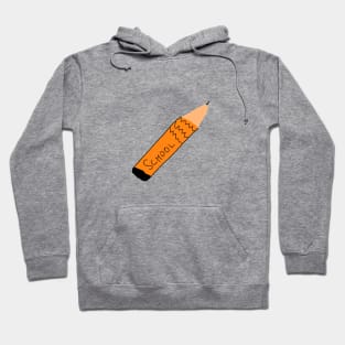 Back to school brown pencil art Hoodie